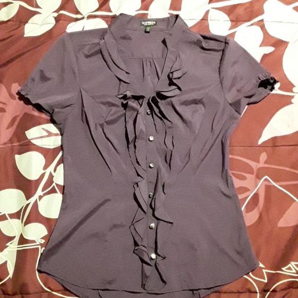 Express Tops - Express Purple Blouse Size Sm